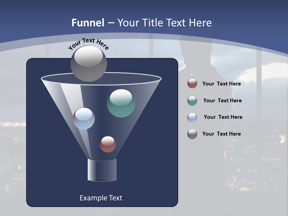 Steps Male Boss PowerPoint Template