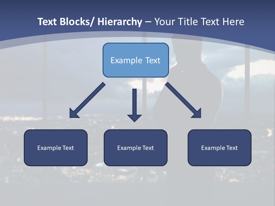 Steps Male Boss PowerPoint Template