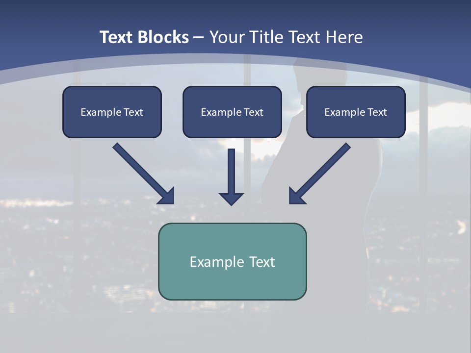 Steps Male Boss PowerPoint Template
