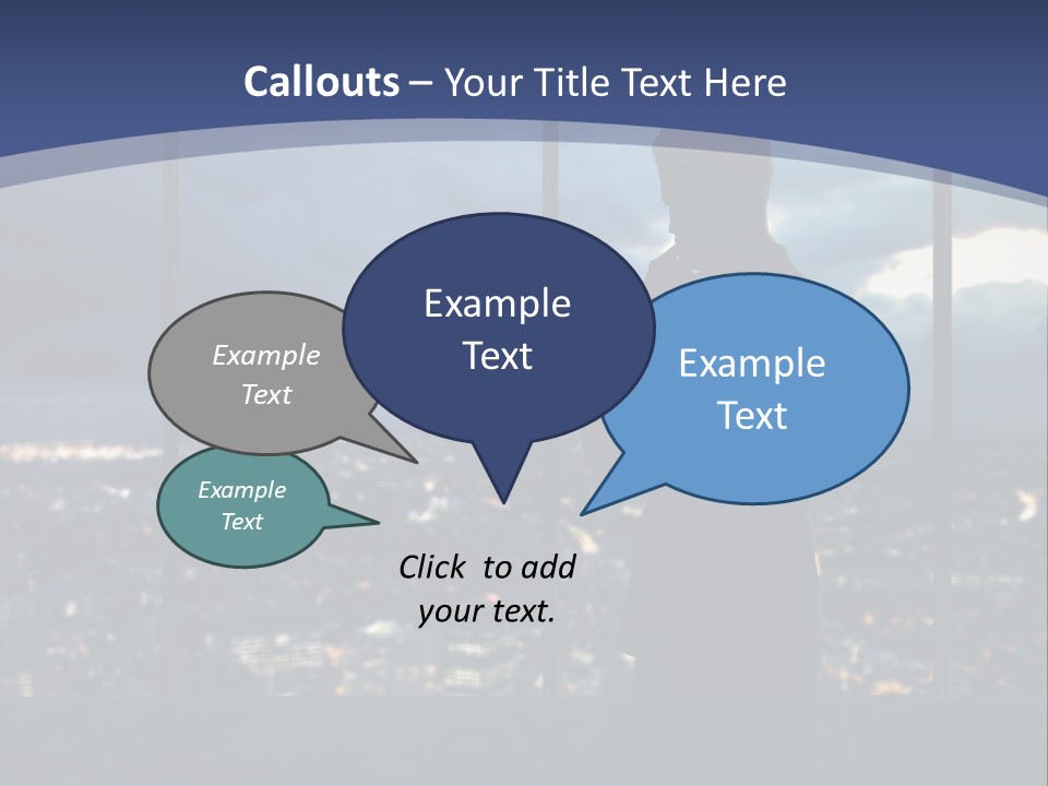 Steps Male Boss PowerPoint Template