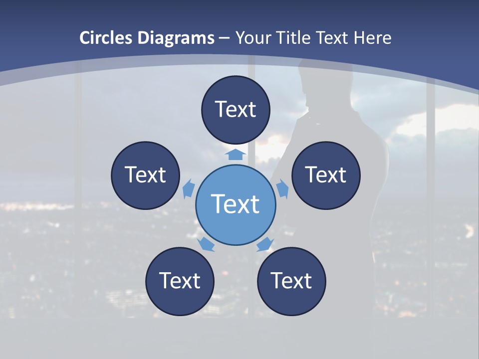 Steps Male Boss PowerPoint Template