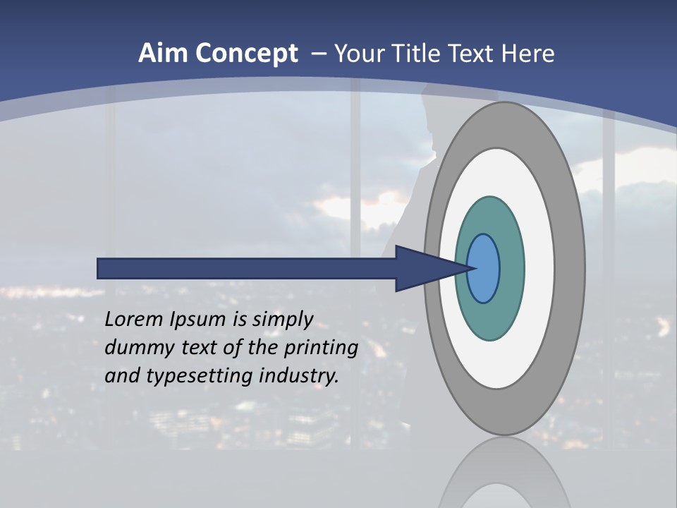 Steps Male Boss PowerPoint Template