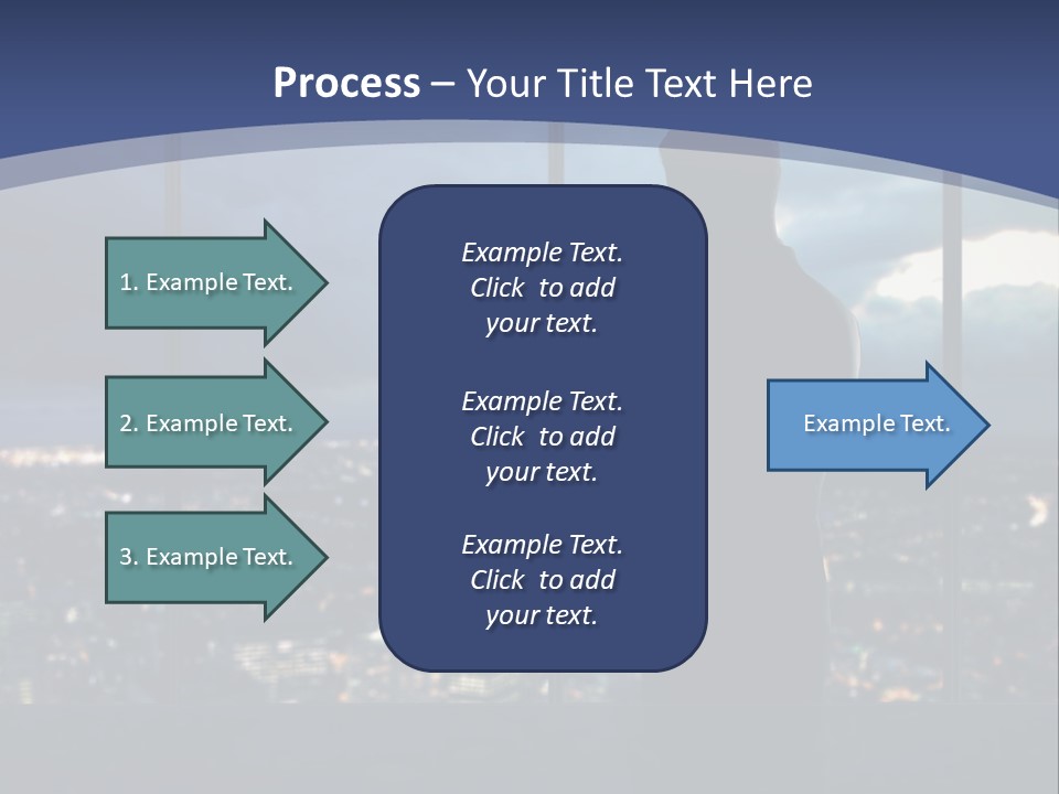 Steps Male Boss PowerPoint Template