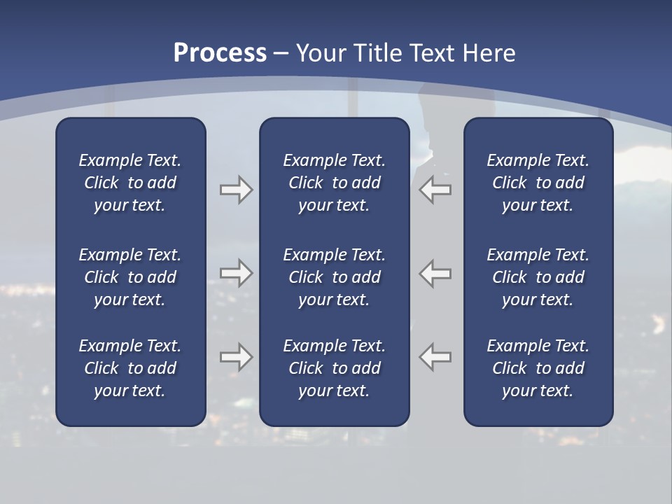Steps Male Boss PowerPoint Template