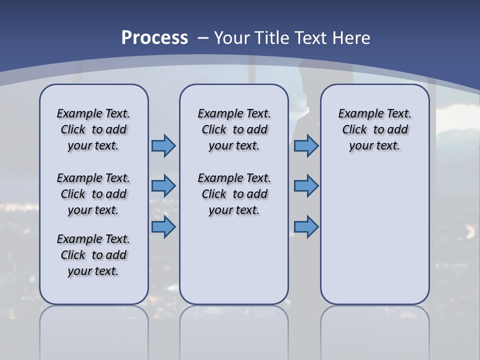 Steps Male Boss PowerPoint Template