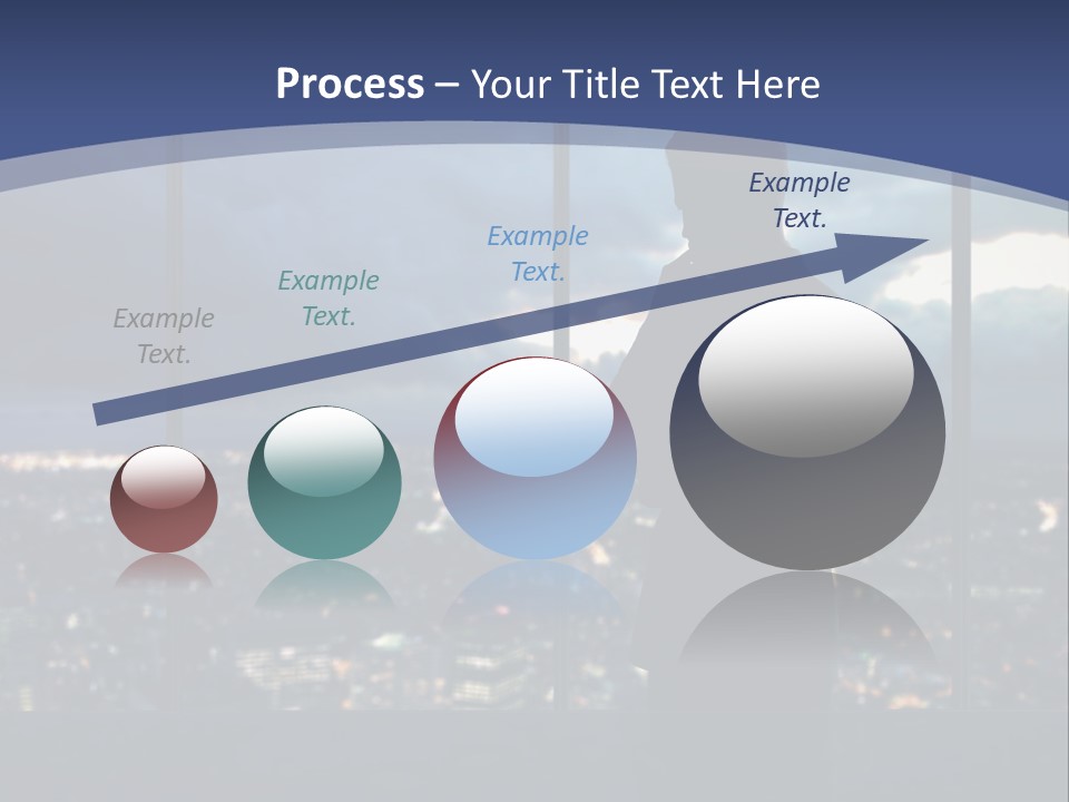 Steps Male Boss PowerPoint Template