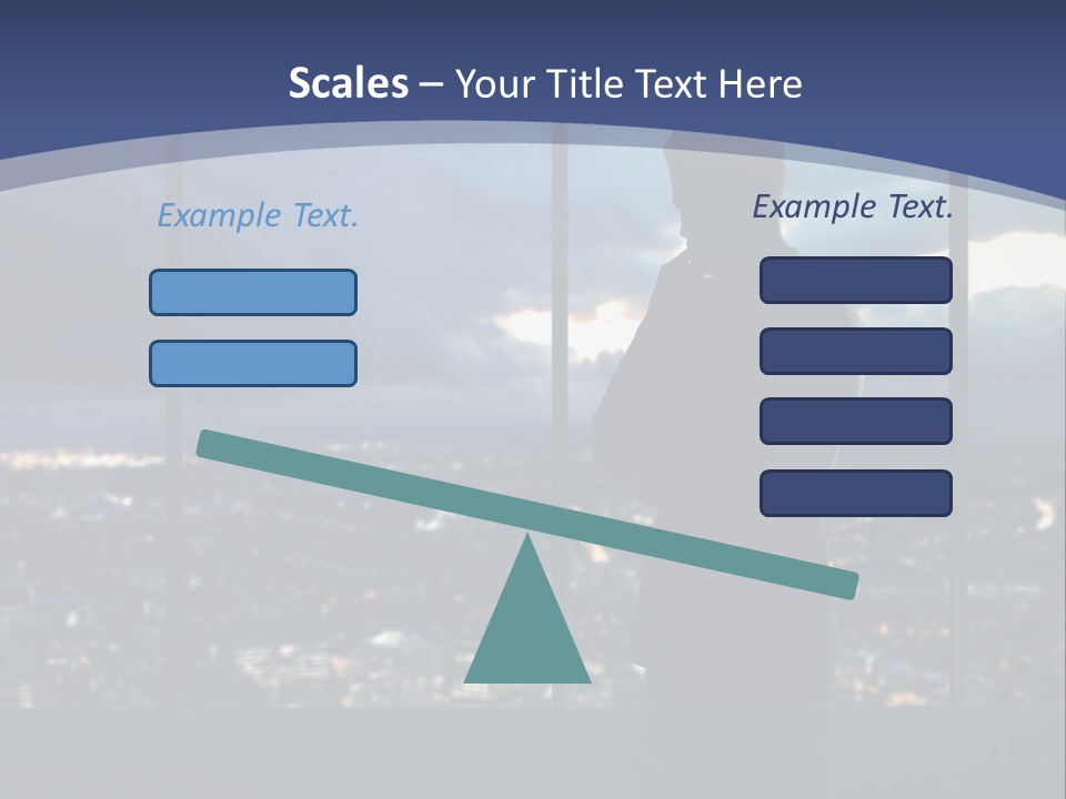 Steps Male Boss PowerPoint Template