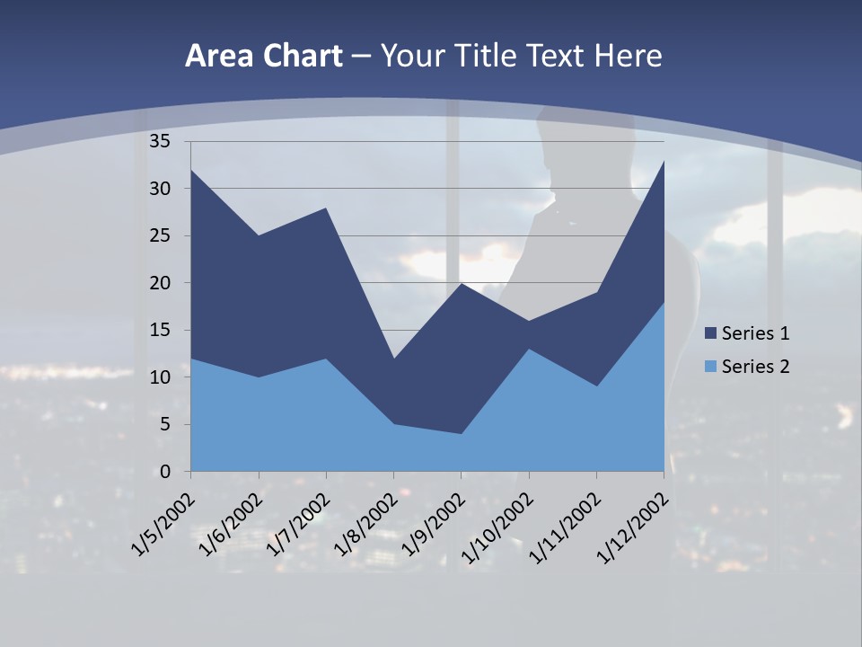Steps Male Boss PowerPoint Template