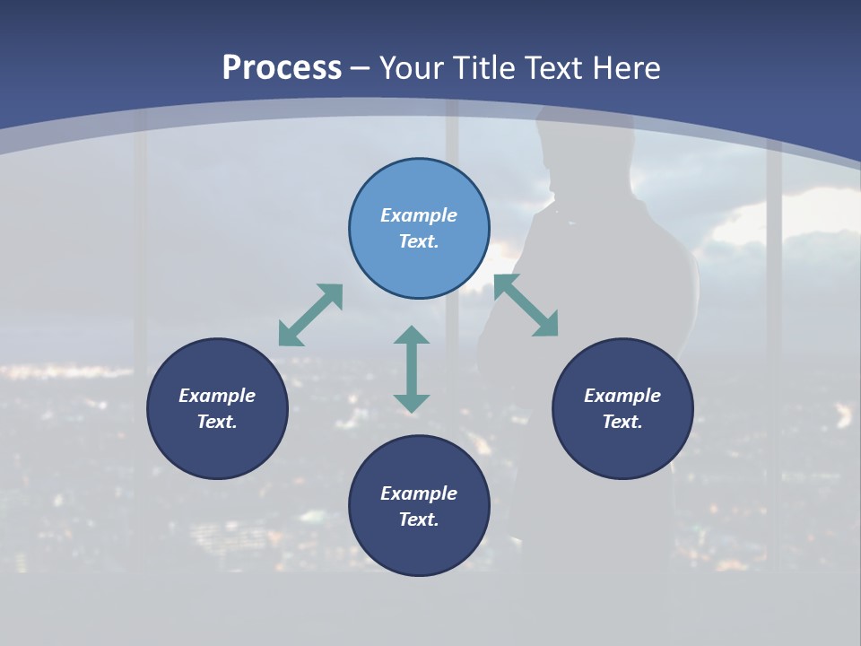 Steps Male Boss PowerPoint Template