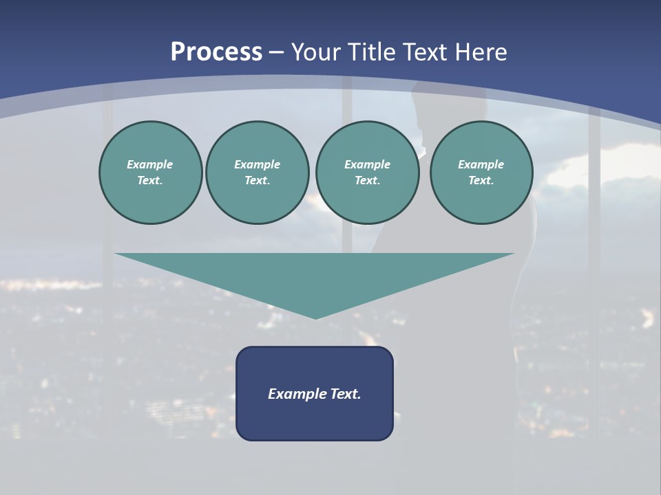Steps Male Boss PowerPoint Template