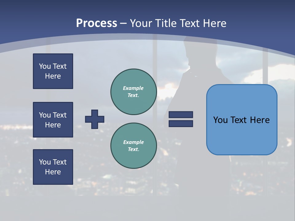 Steps Male Boss PowerPoint Template