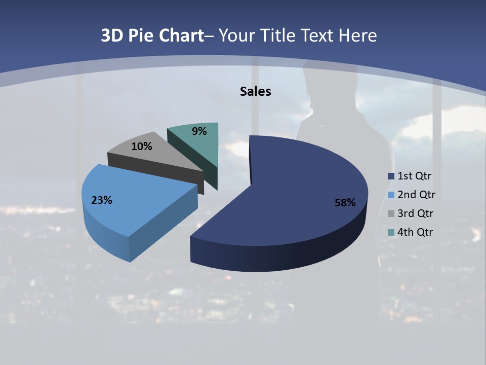 Steps Male Boss PowerPoint Template