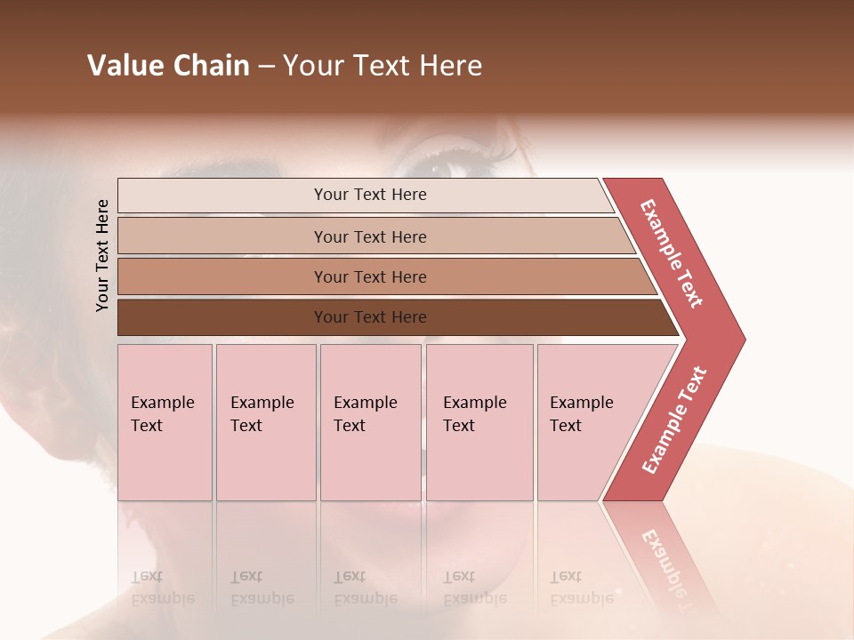 A Woman With Blue Makeup Is Smiling For The Camera PowerPoint Template