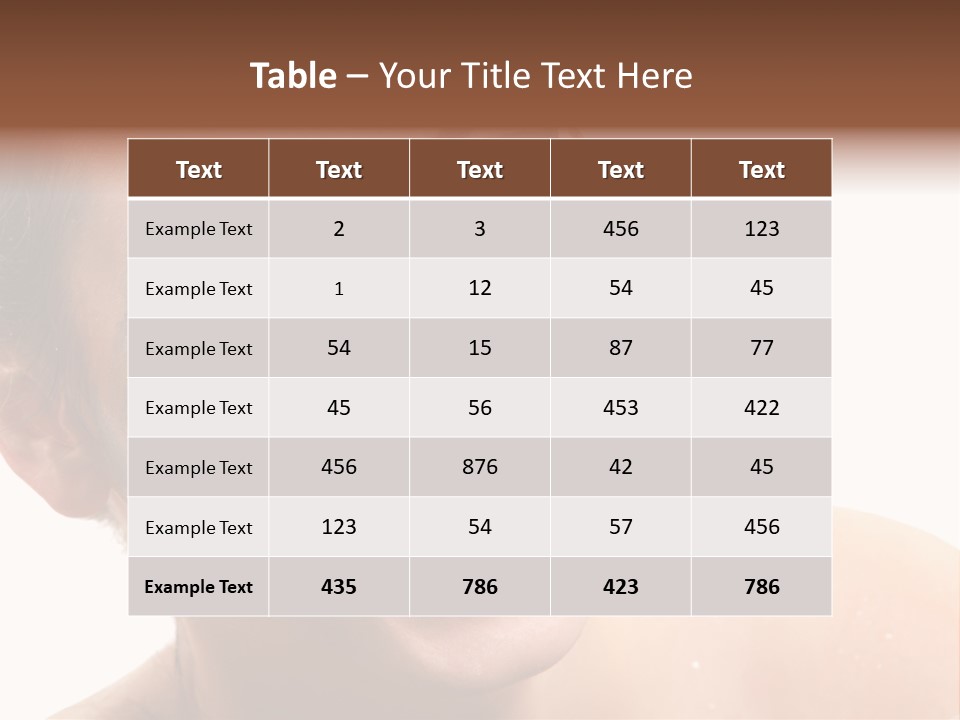 A Woman With Blue Makeup Is Smiling For The Camera PowerPoint Template