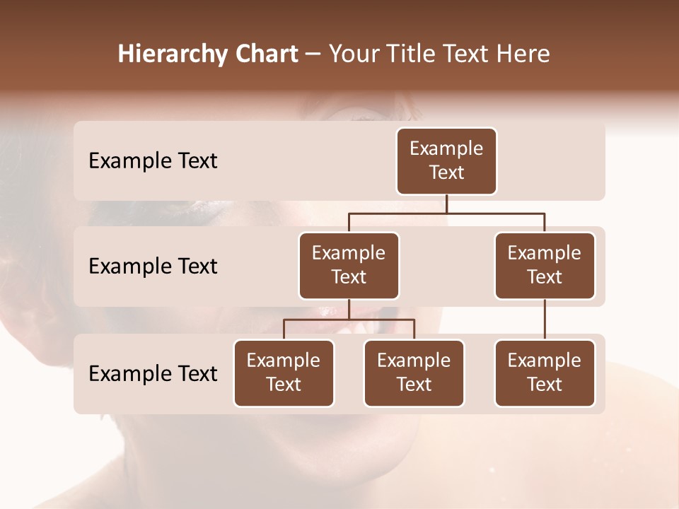 A Woman With Blue Makeup Is Smiling For The Camera PowerPoint Template
