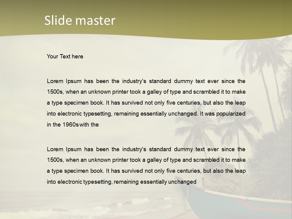 Blue Pacific Relax PowerPoint Template