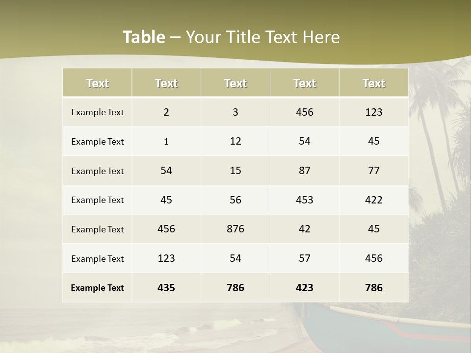 Blue Pacific Relax PowerPoint Template