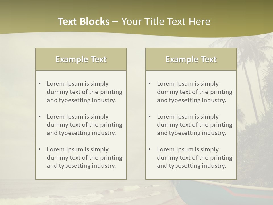 Blue Pacific Relax PowerPoint Template