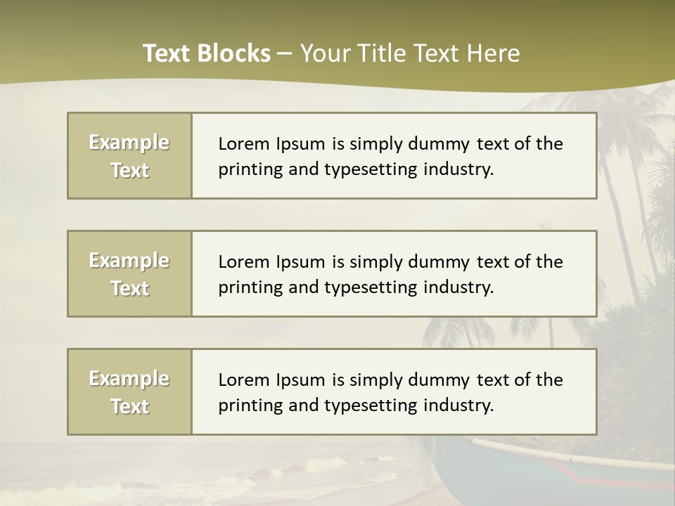 Blue Pacific Relax PowerPoint Template