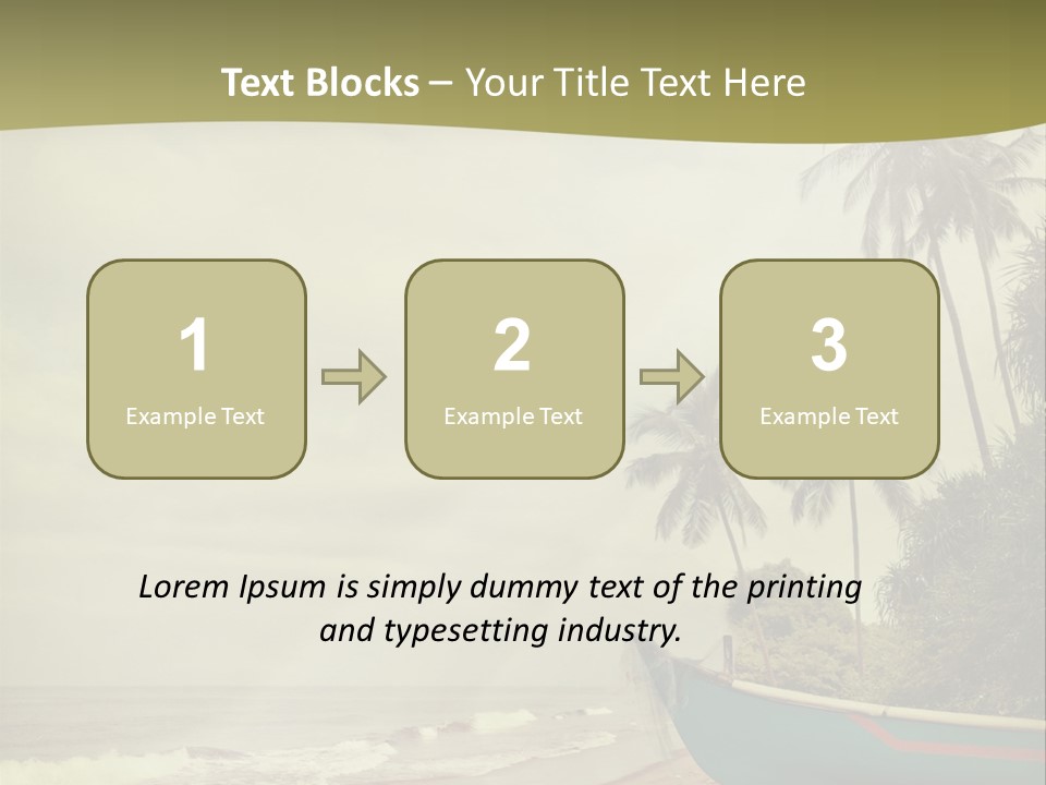 Blue Pacific Relax PowerPoint Template