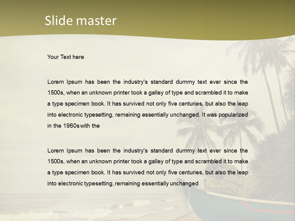 Blue Pacific Relax PowerPoint Template