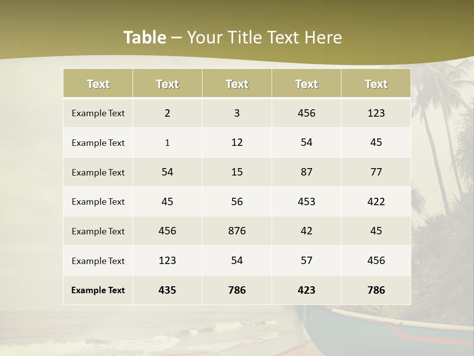 Blue Pacific Relax PowerPoint Template