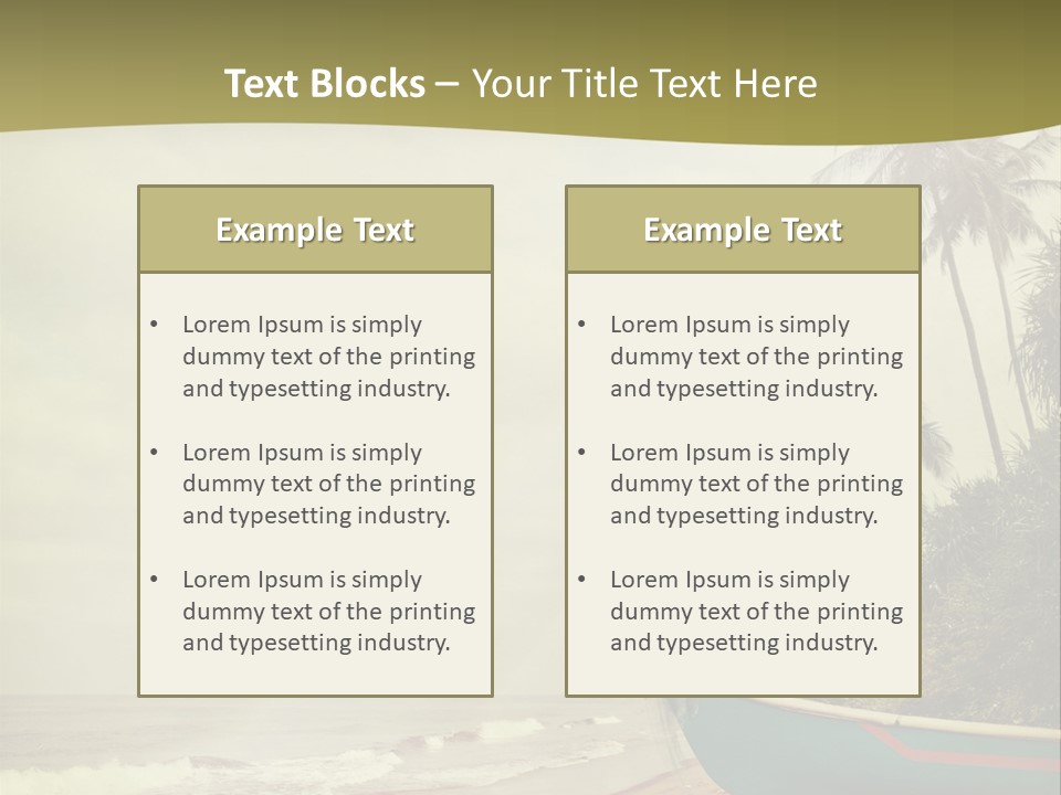 Blue Pacific Relax PowerPoint Template