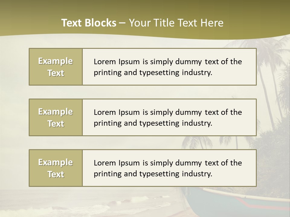 Blue Pacific Relax PowerPoint Template