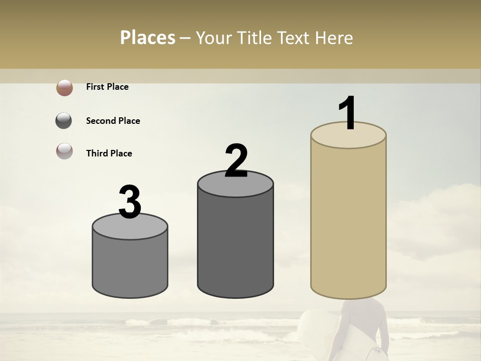 Surfer Background Sand PowerPoint Template