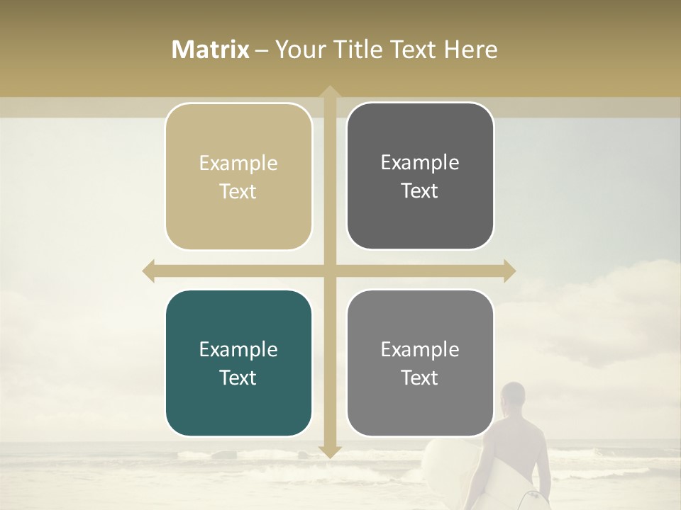Surfer Background Sand PowerPoint Template