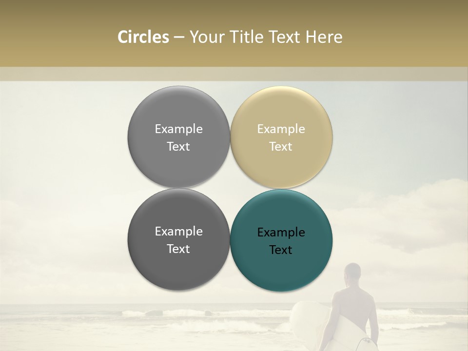 Surfer Background Sand PowerPoint Template