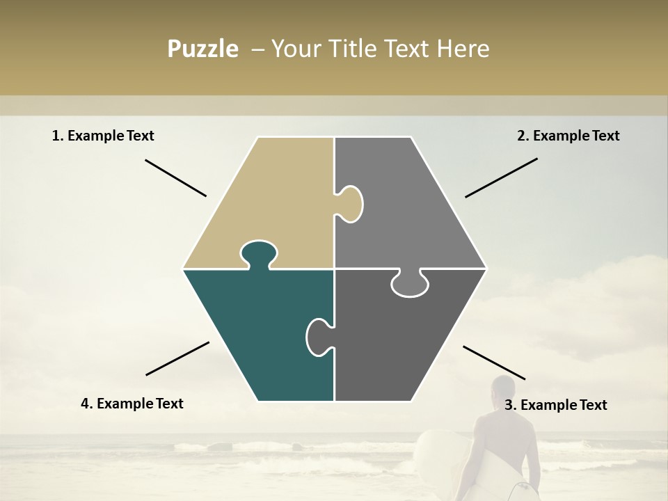 Surfer Background Sand PowerPoint Template