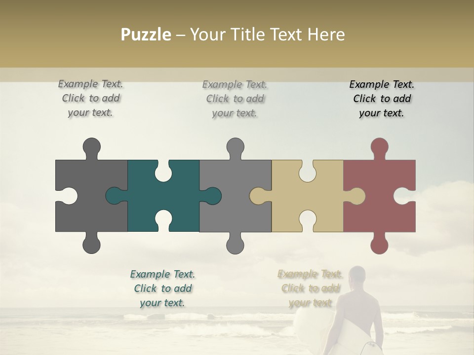 Surfer Background Sand PowerPoint Template