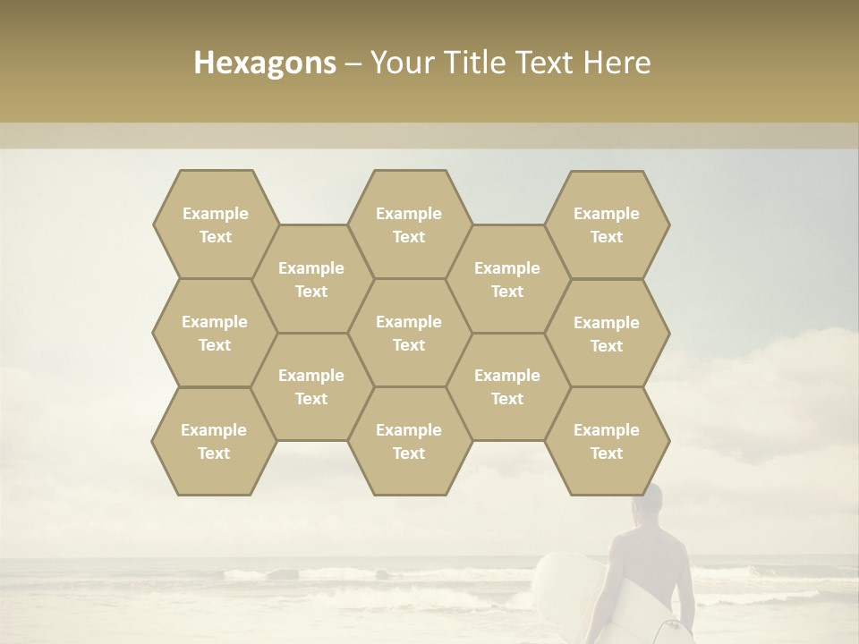 Surfer Background Sand PowerPoint Template