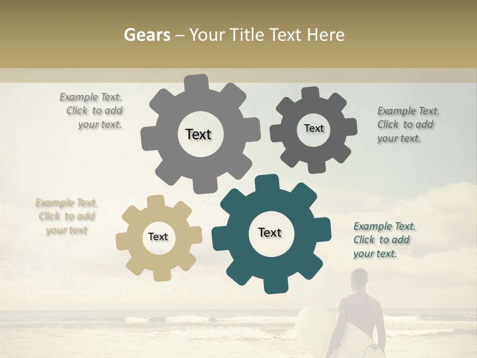 Surfer Background Sand PowerPoint Template