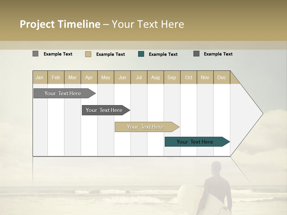 Surfer Background Sand PowerPoint Template