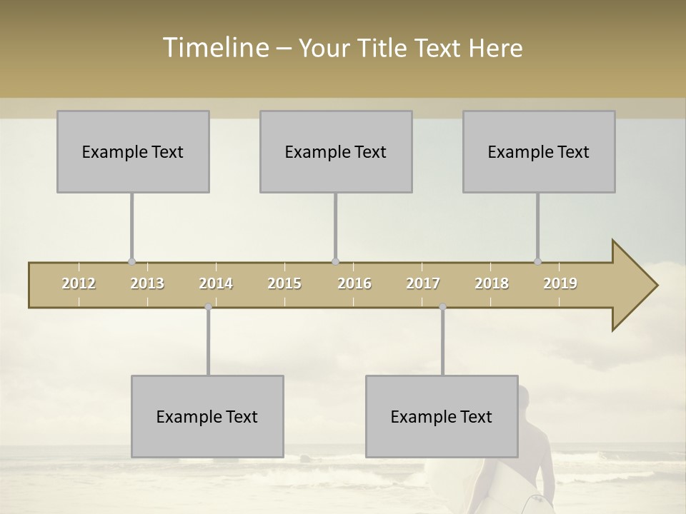 Surfer Background Sand PowerPoint Template