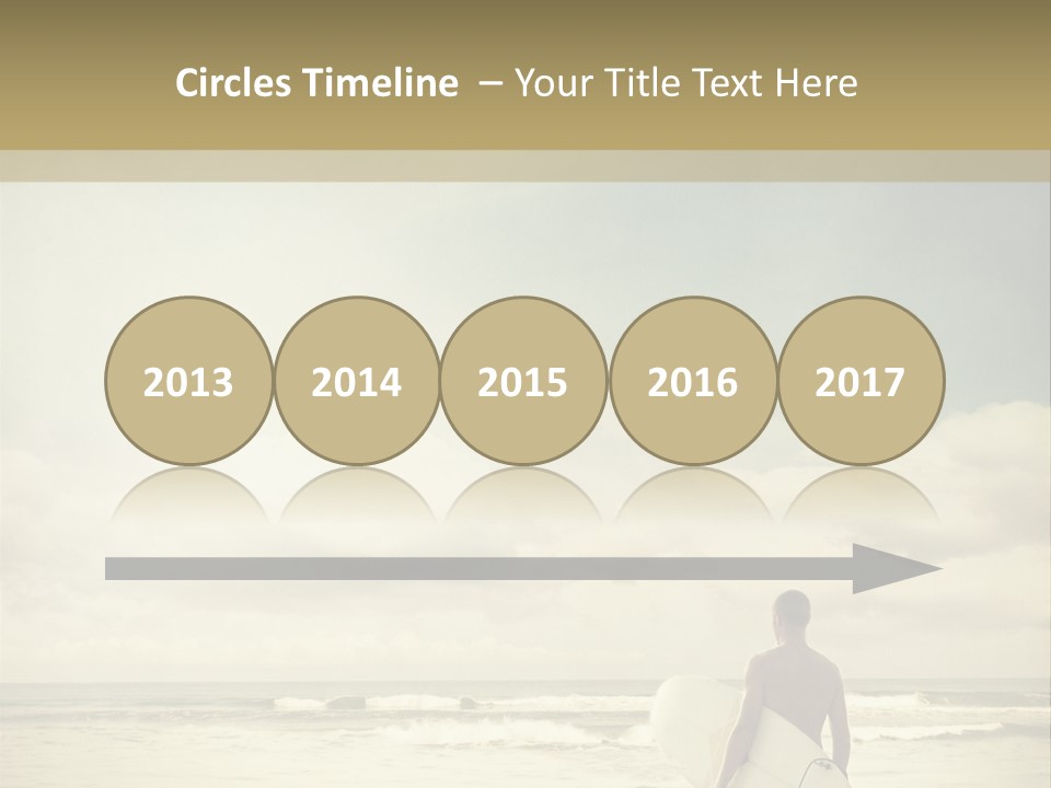 Surfer Background Sand PowerPoint Template