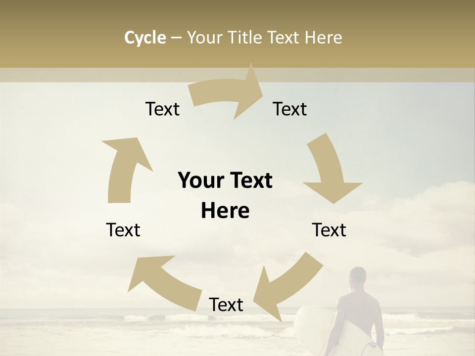 Surfer Background Sand PowerPoint Template