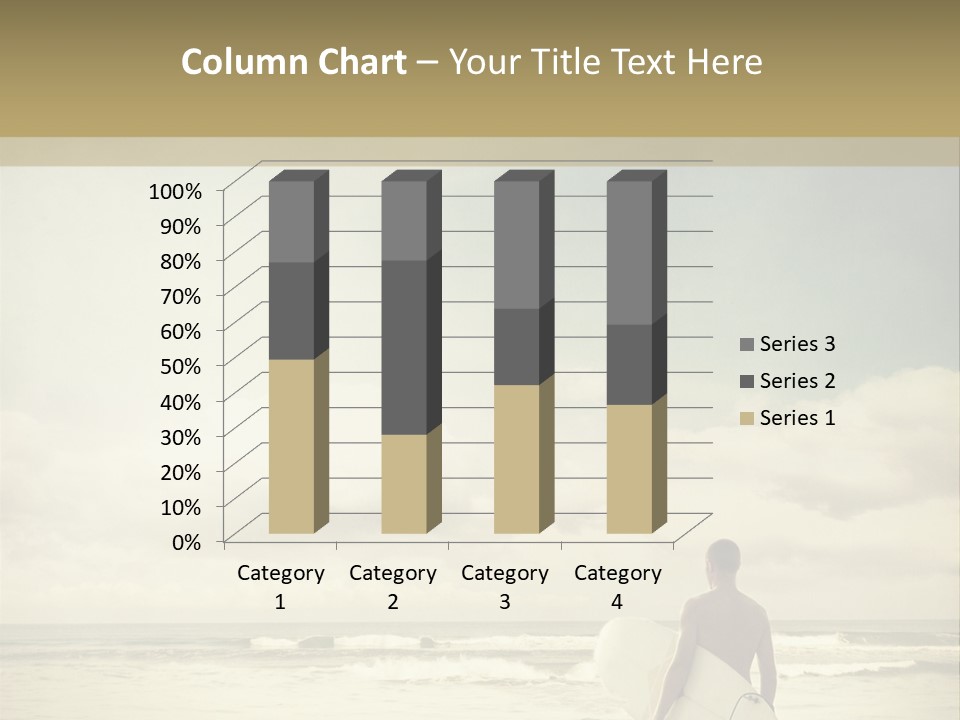 Surfer Background Sand PowerPoint Template