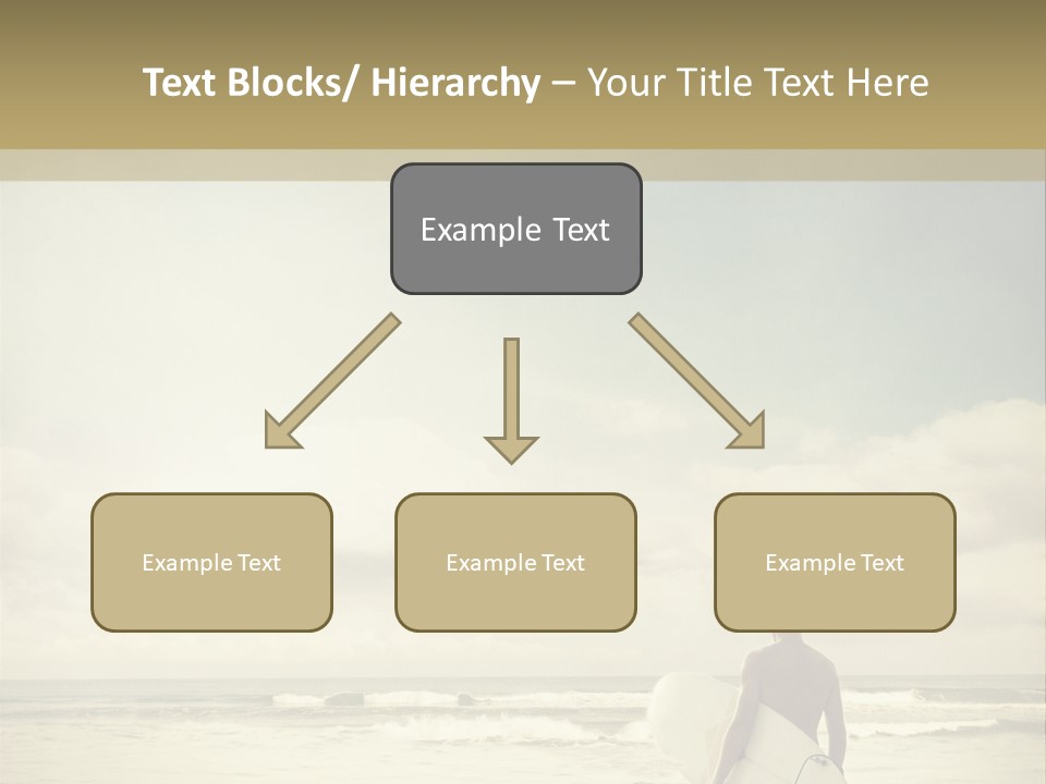 Surfer Background Sand PowerPoint Template