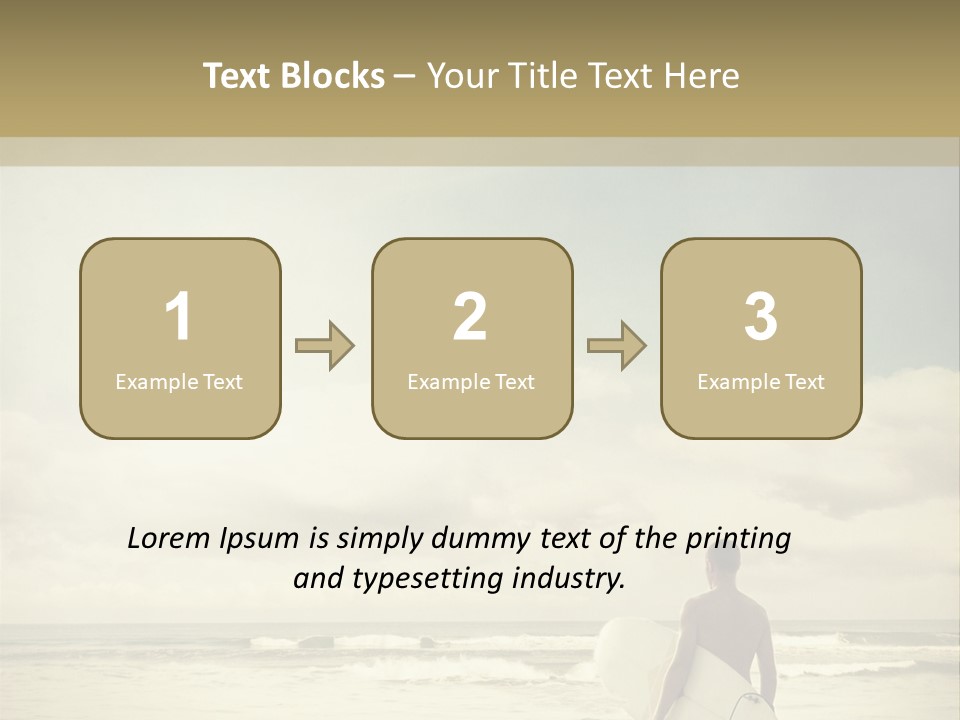 Surfer Background Sand PowerPoint Template