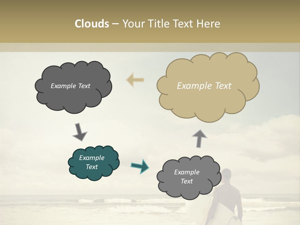 Surfer Background Sand PowerPoint Template