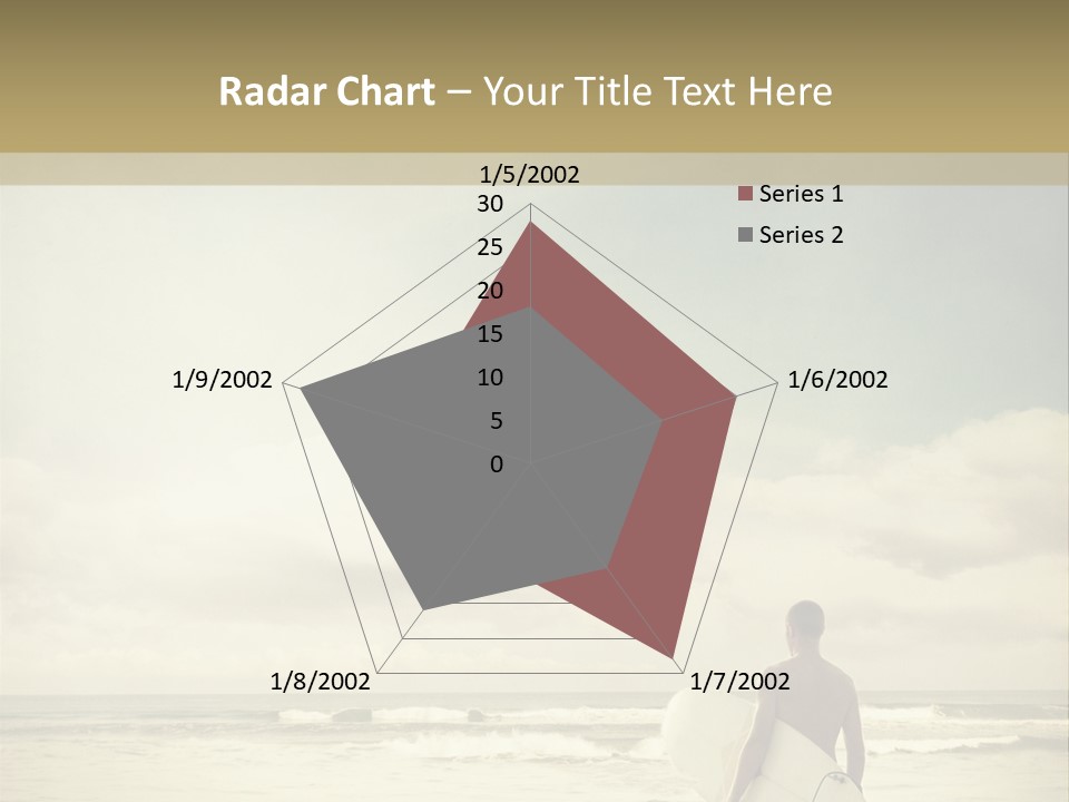 Surfer Background Sand PowerPoint Template