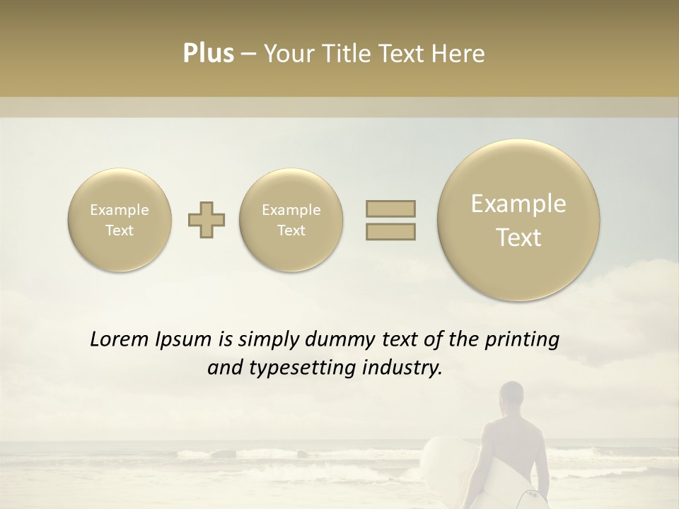 Surfer Background Sand PowerPoint Template