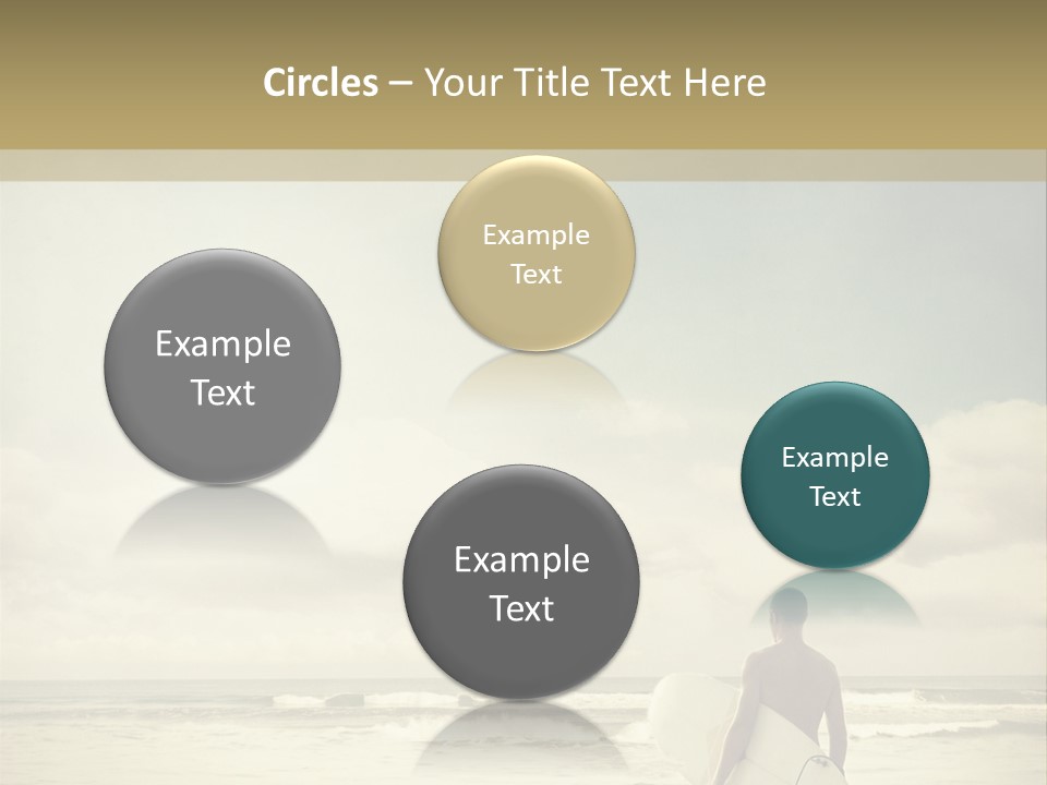 Surfer Background Sand PowerPoint Template