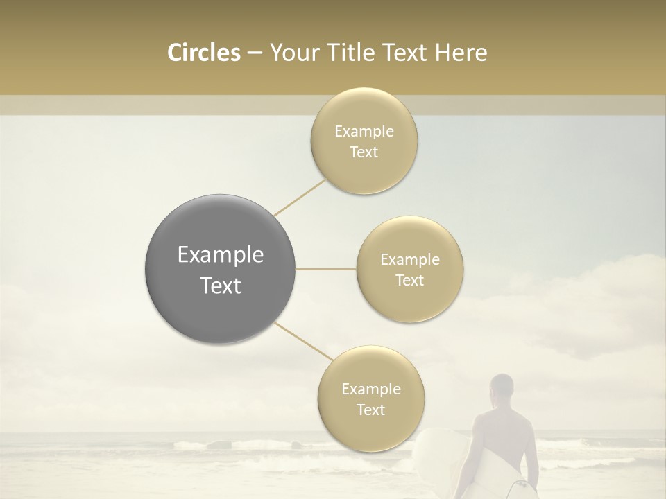 Surfer Background Sand PowerPoint Template