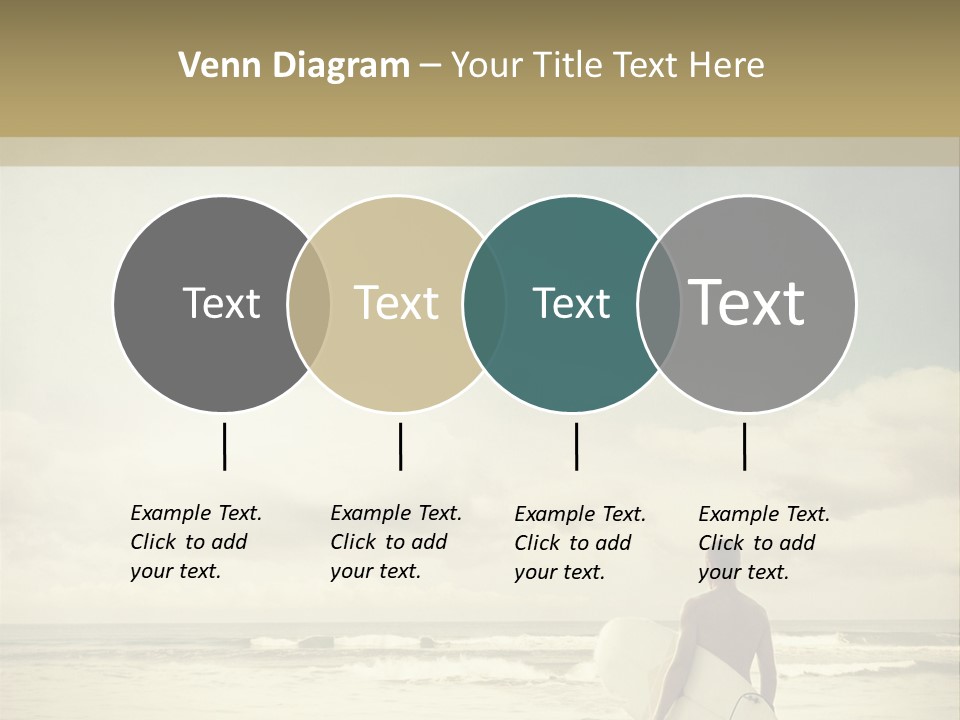 Surfer Background Sand PowerPoint Template