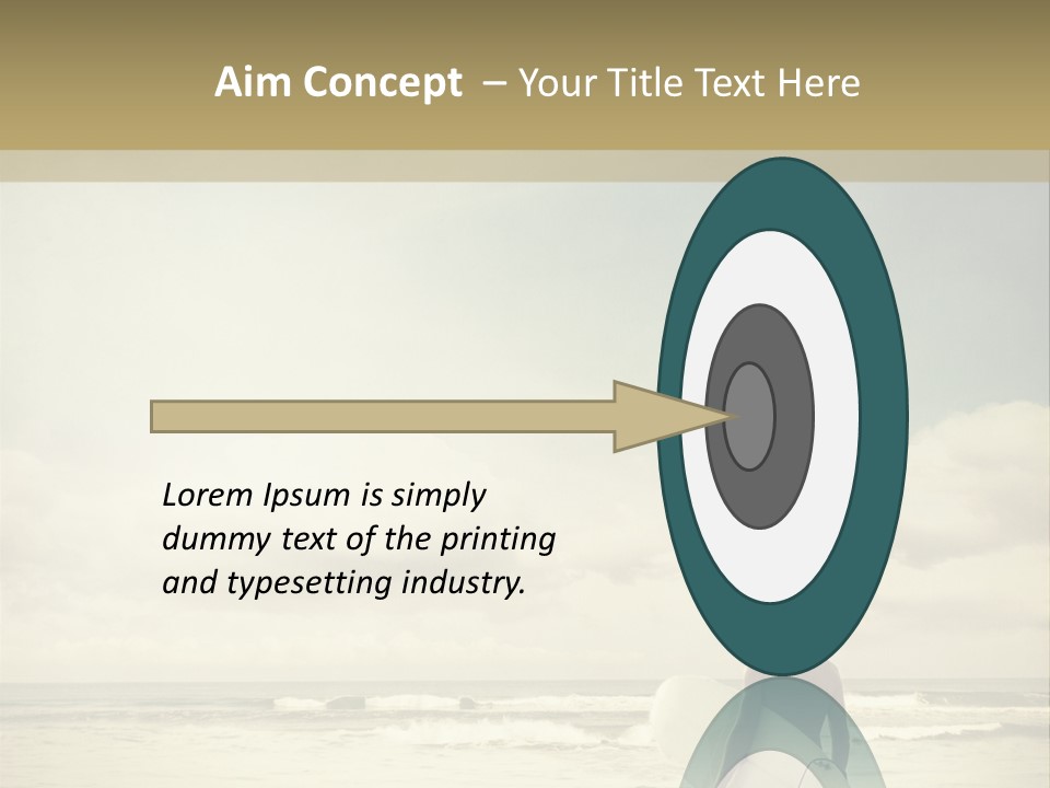 Surfer Background Sand PowerPoint Template