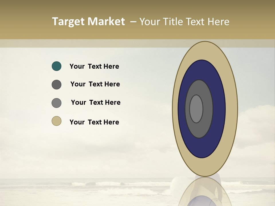 Surfer Background Sand PowerPoint Template